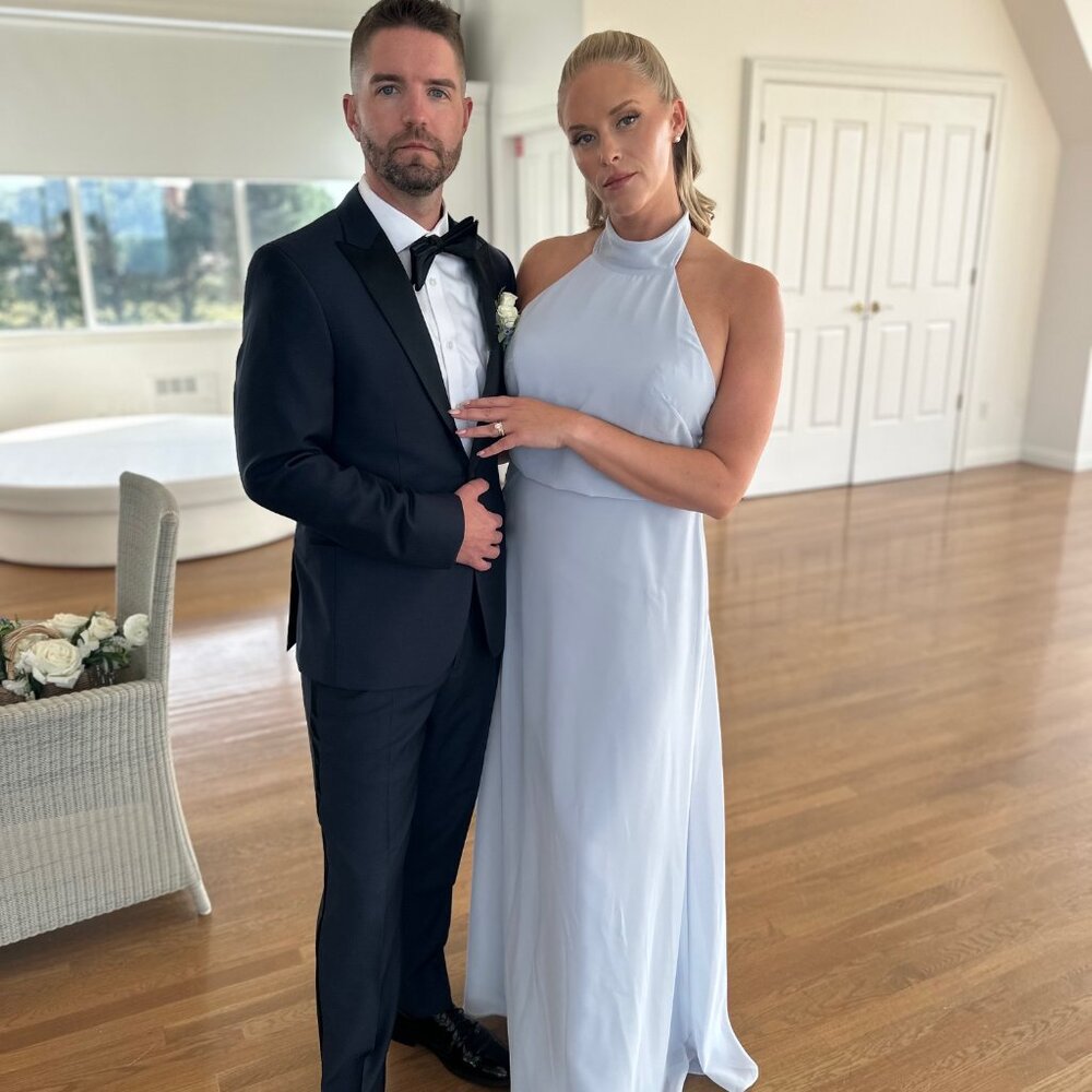 Jenny Yoo, Brett Bridesmaid Dress in Whisper Blue